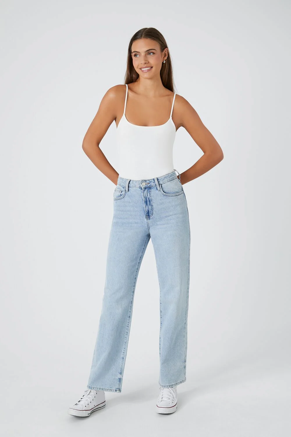 Cotton-Blend Cami Bodysuit - Image 4