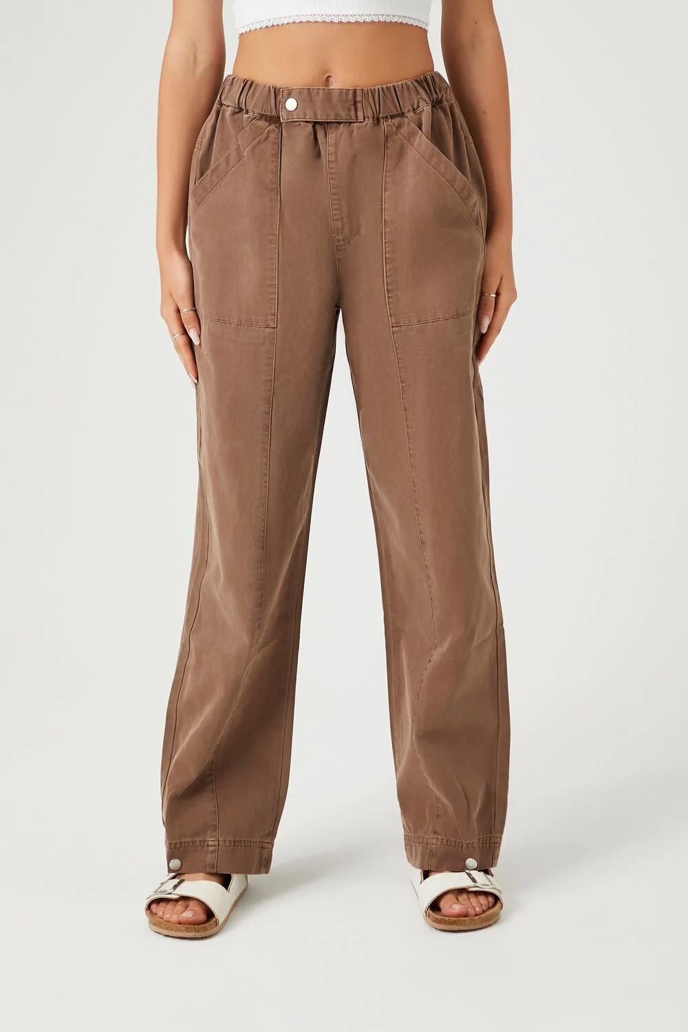 Straight-Leg Cotton Pants - Image 2
