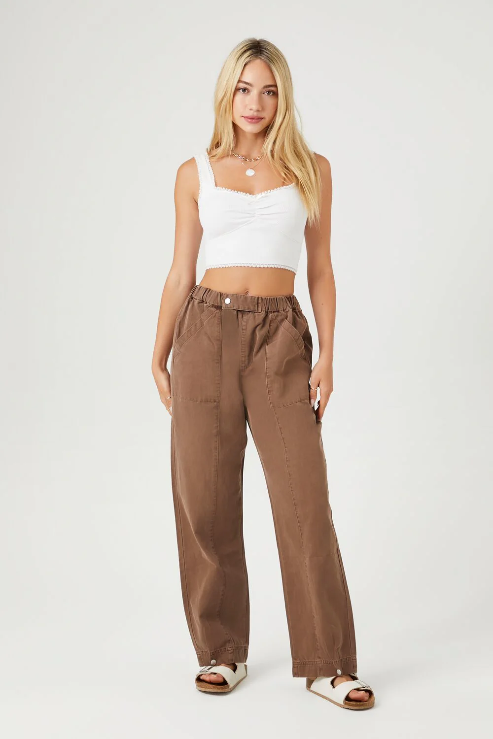Straight-Leg Cotton Pants - Image 5