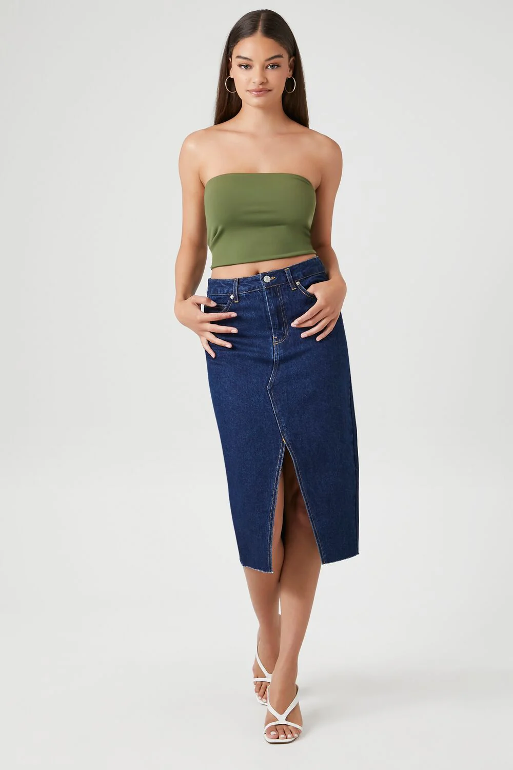 Contour Sculpt Cropped Tube Top - Image 4