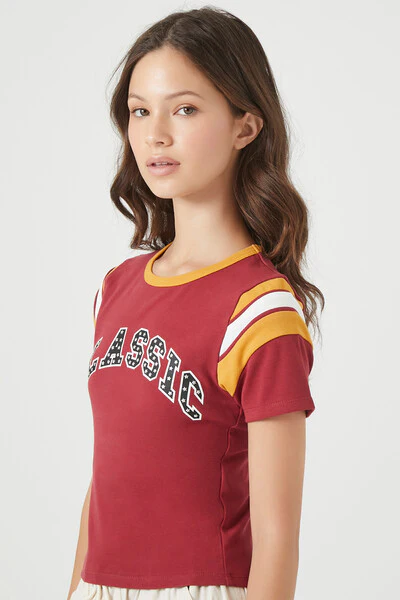 Classic Graphic Ringer Baby Tee - Image 2