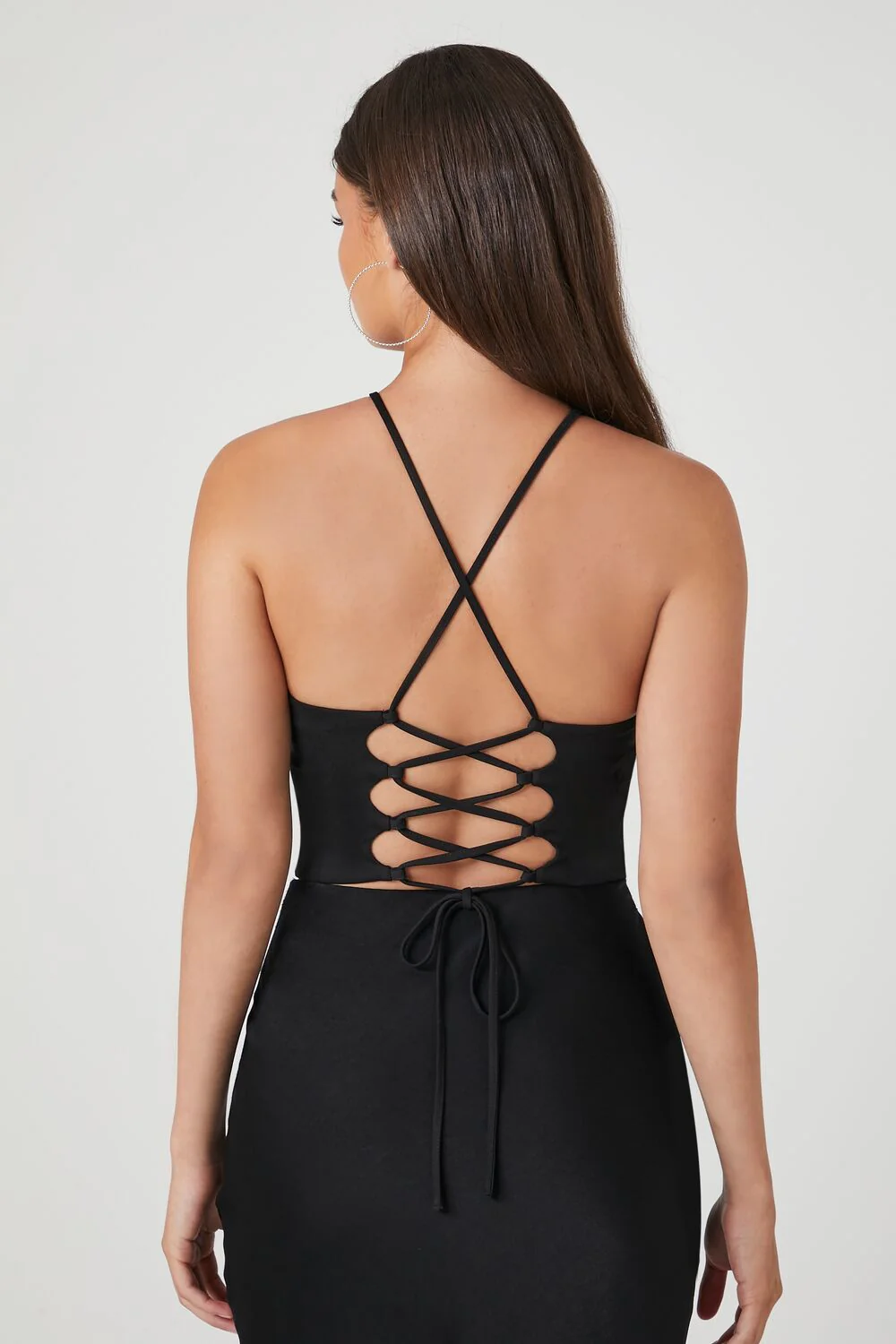 Lace-Up Cropped Cami - Image 3