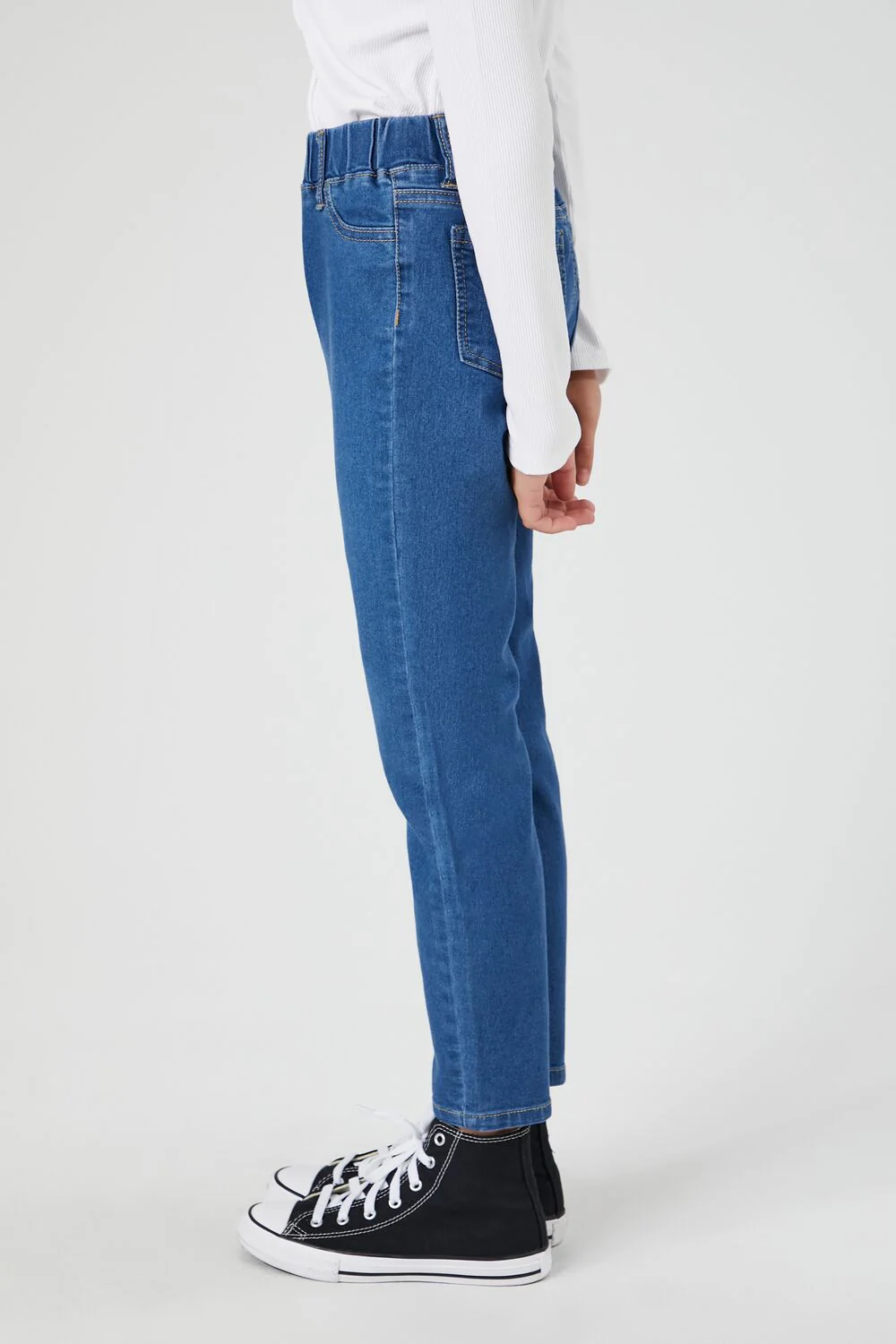 Girls Skinny Pull-On Jeans (Kids) - Image 3