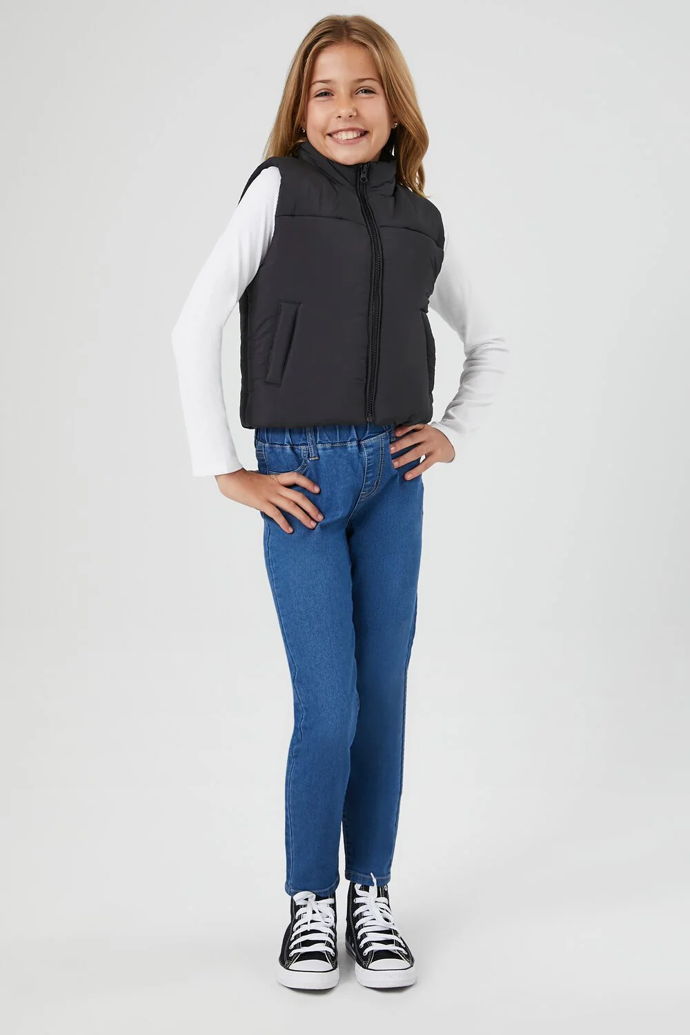 Girls Skinny Pull-On Jeans (Kids) - Image 5