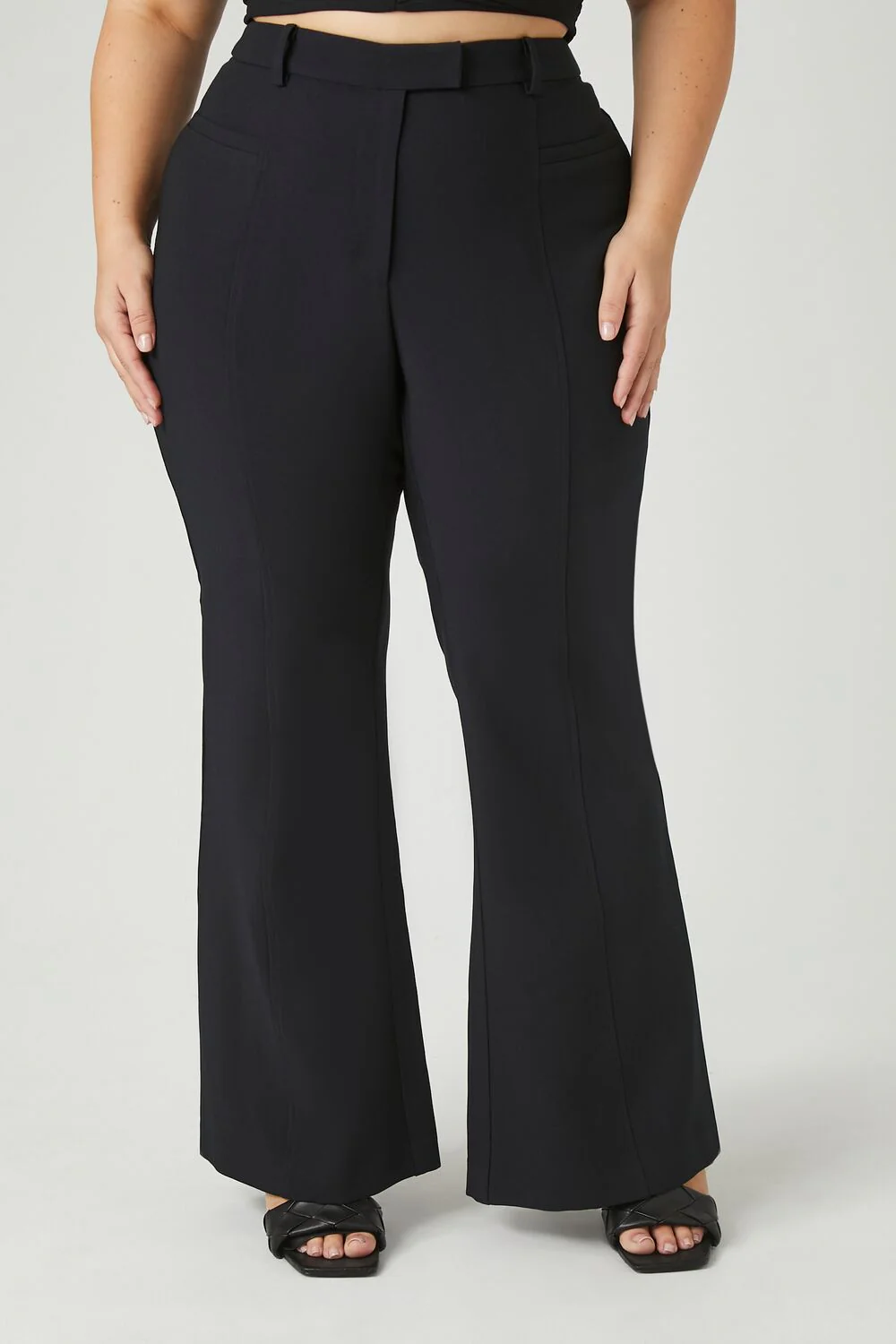 Plus Size Flare High-Rise Pants - Image 2