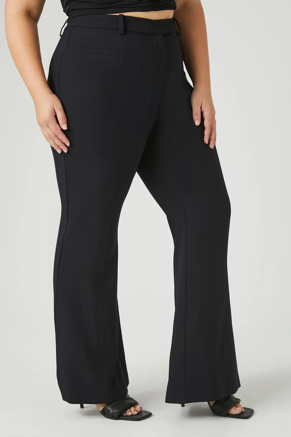 Plus Size Flare High-Rise Pants - Image 3