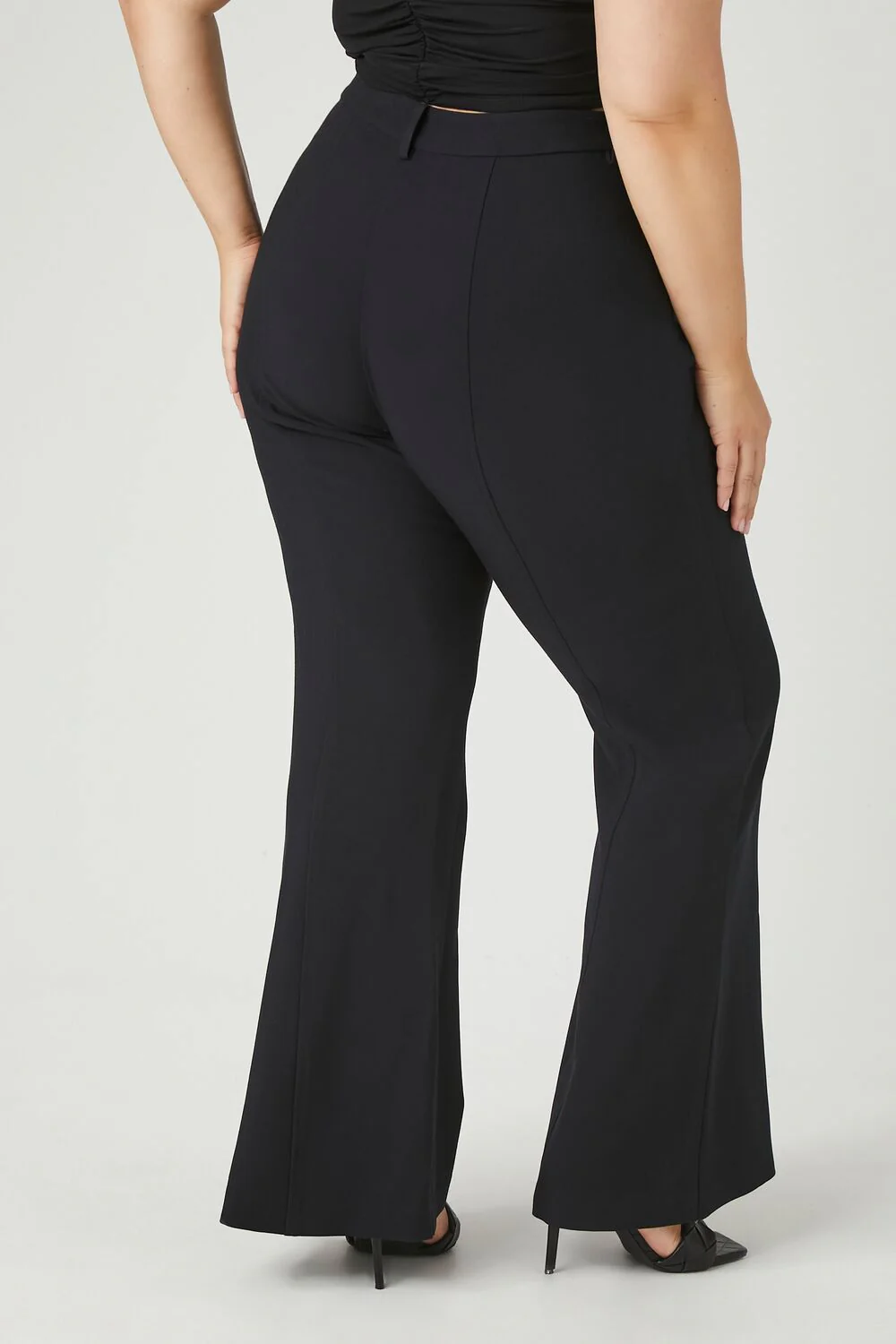 Plus Size Flare High-Rise Pants - Image 4