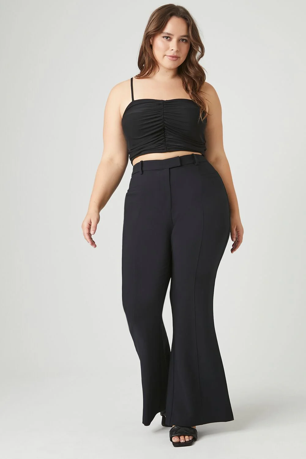 Plus Size Flare High-Rise Pants - Image 5