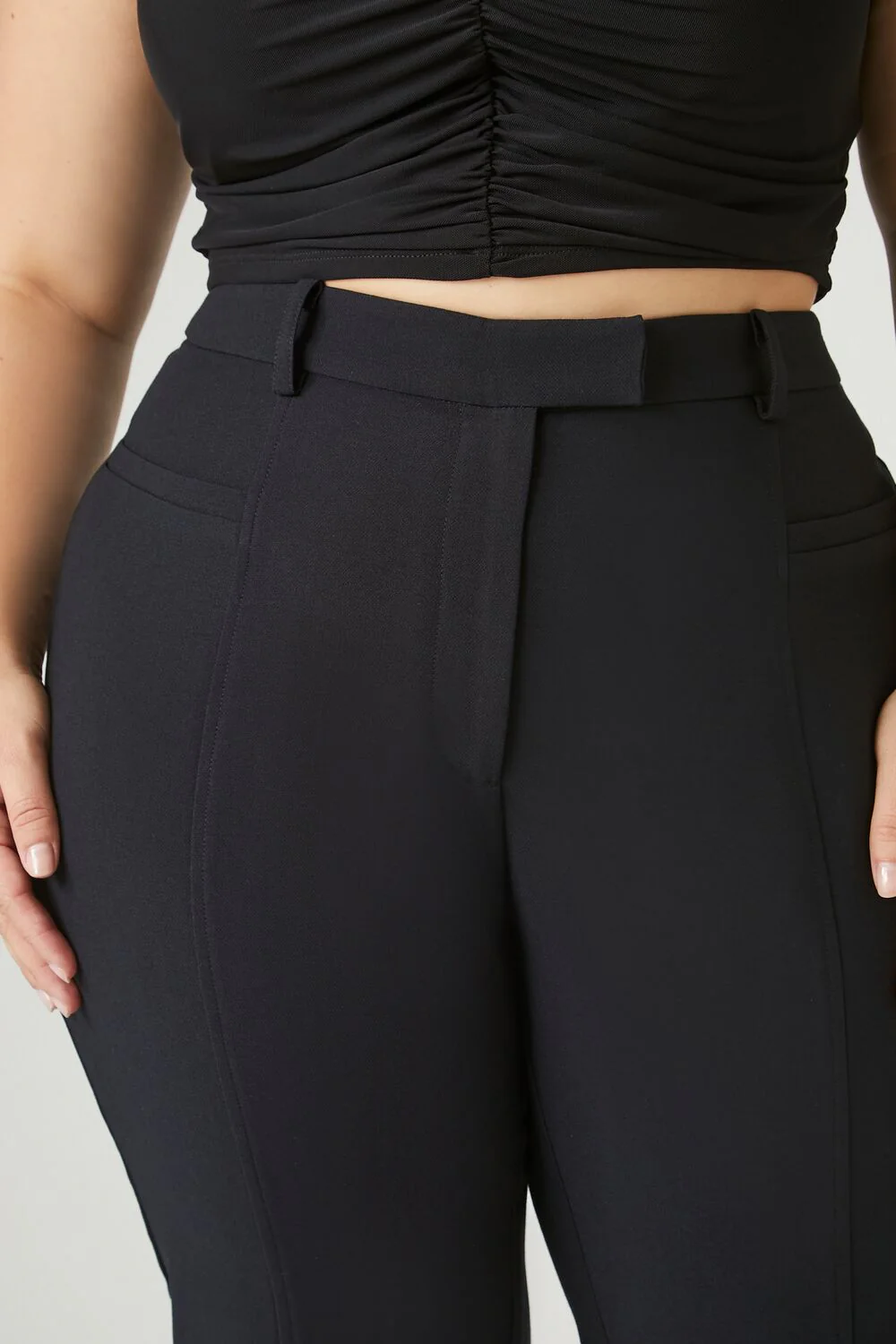 Plus Size Flare High-Rise Pants - Image 6