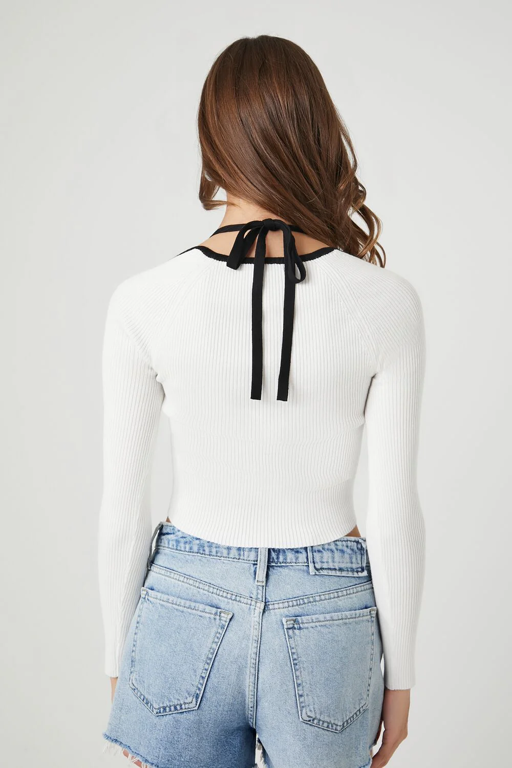 Combo Sweater-Knit Halter Top - Image 3