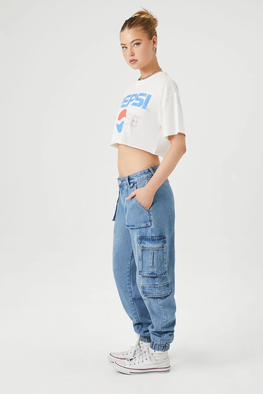 Stretch-Denim Cargo Joggers - Image 2
