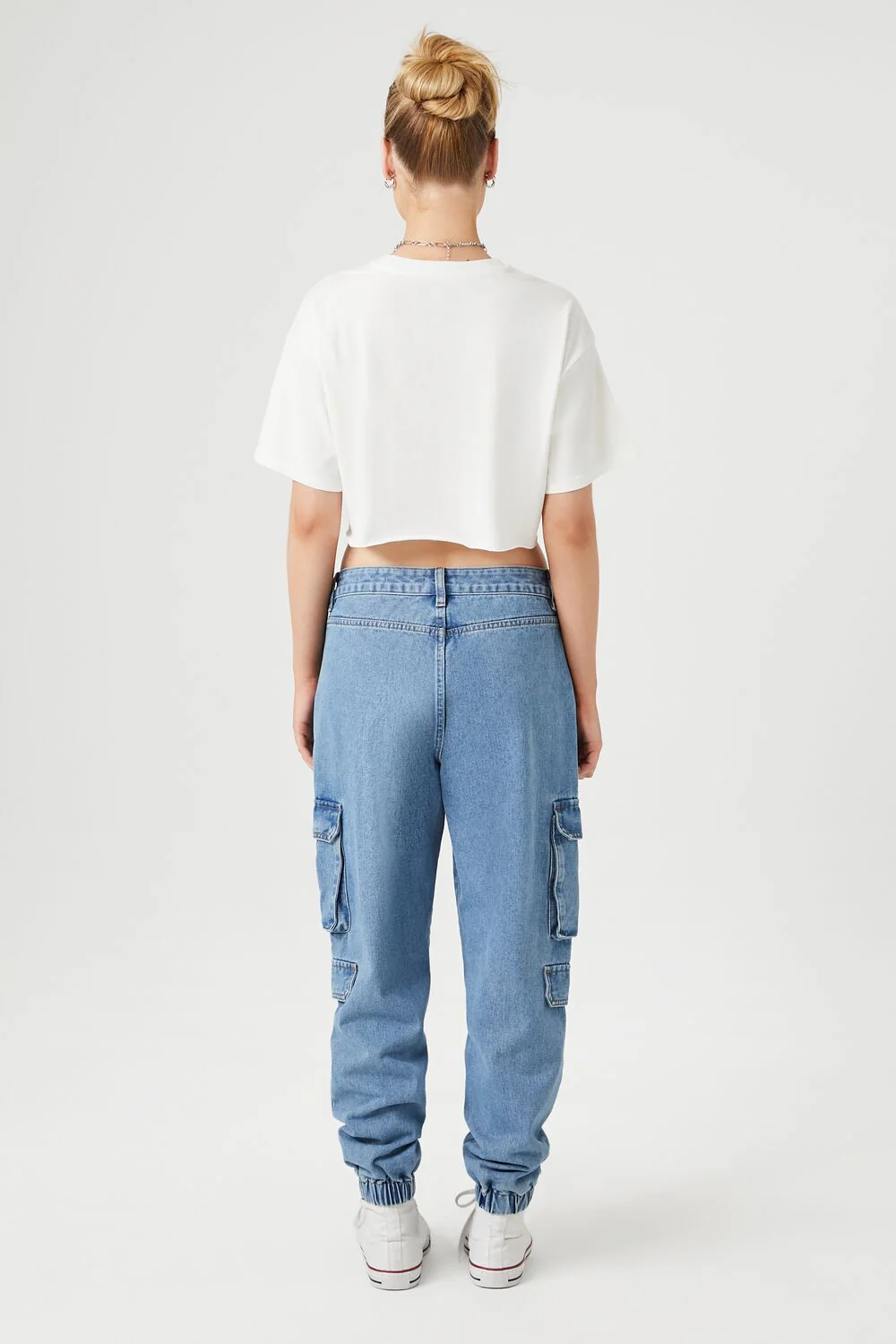 Stretch-Denim Cargo Joggers - Image 3