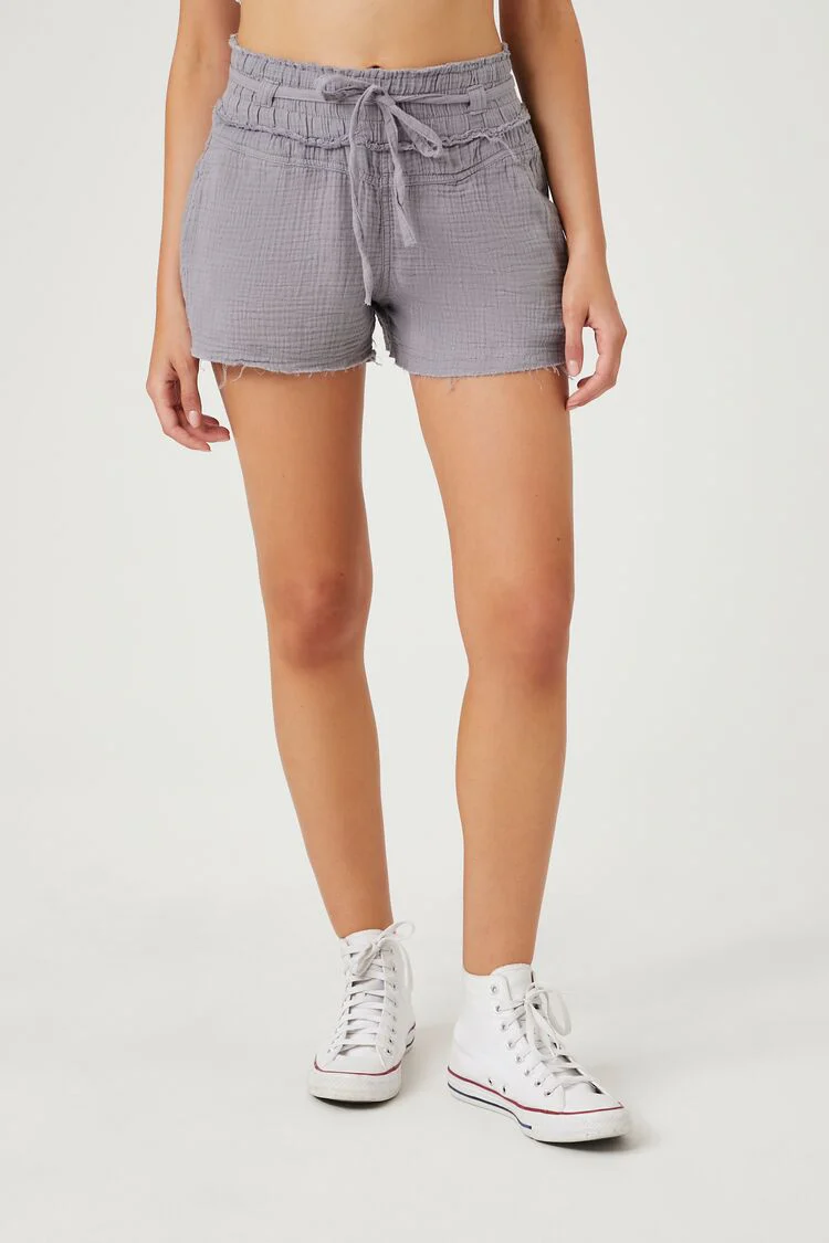 Linen-Blend Drawstring Shorts - Image 2