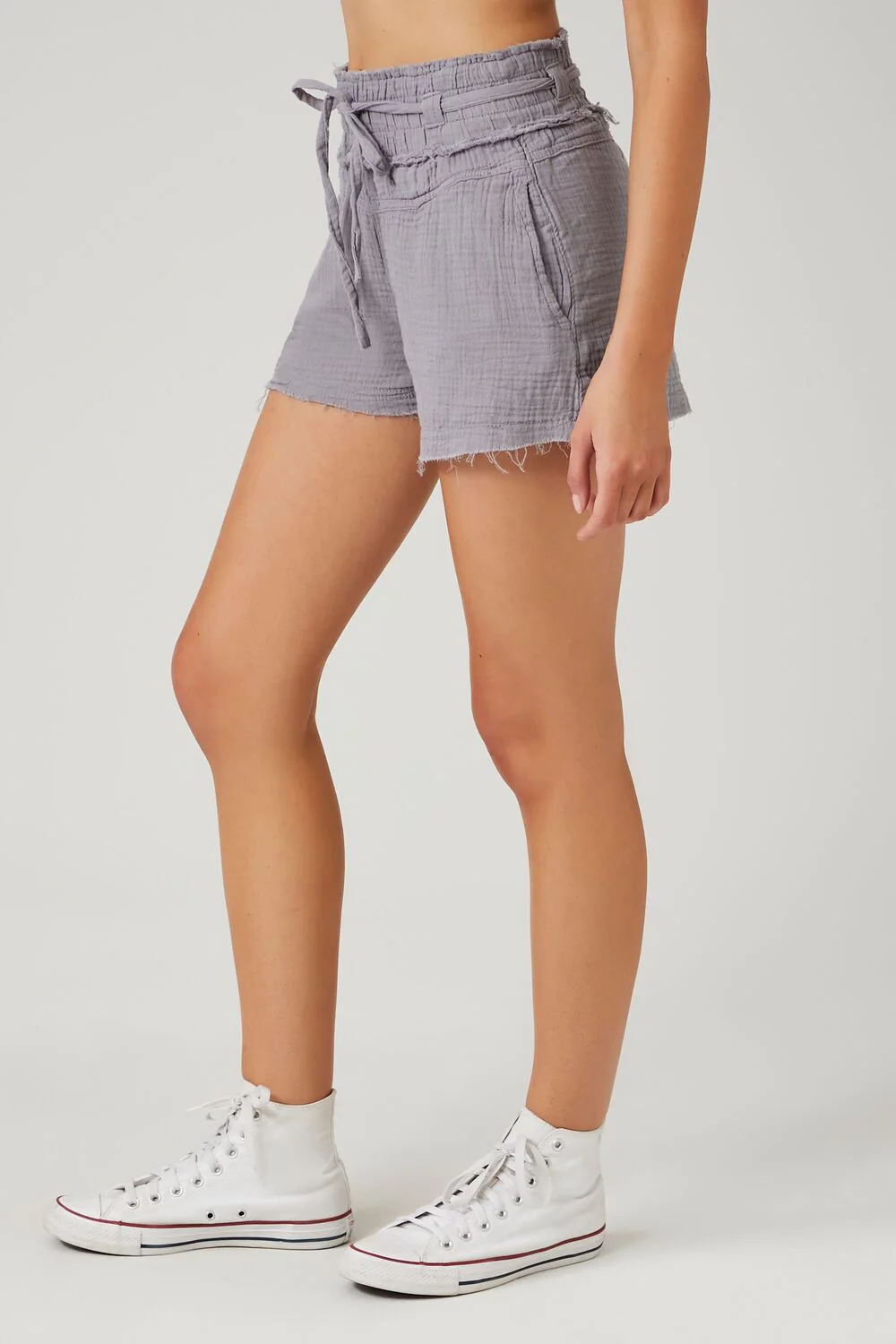 Linen-Blend Drawstring Shorts - Image 3