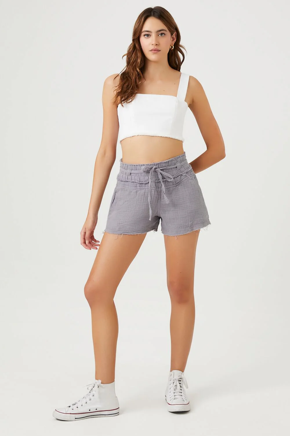 Linen-Blend Drawstring Shorts - Image 5