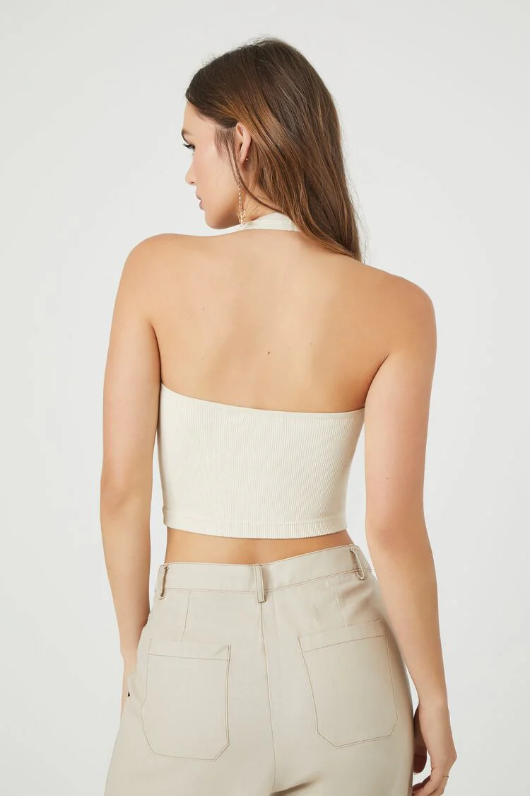 Cropped Halter Top - Image 3