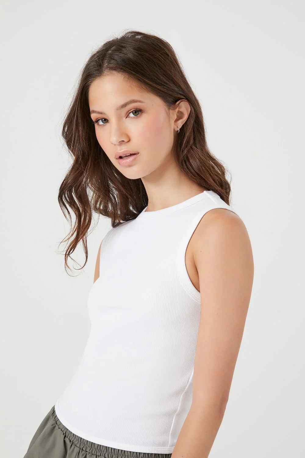 Cutout Ribbed Knit Tank Top - Image 2
