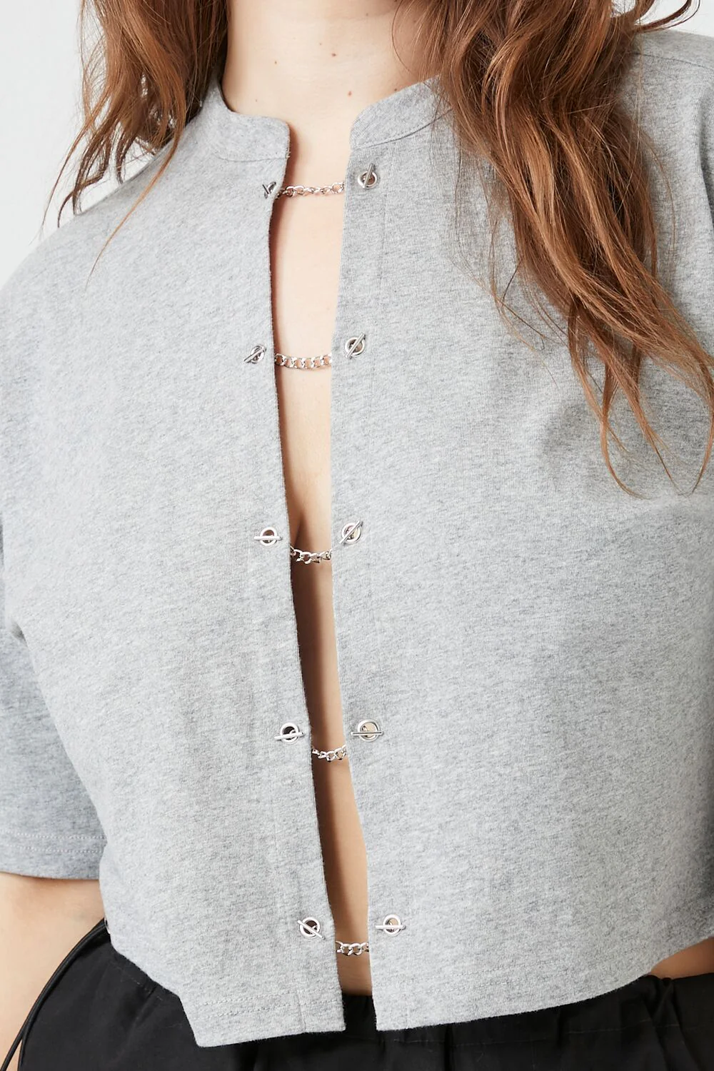 Plus Size Chain Cutout Tee - Image 10