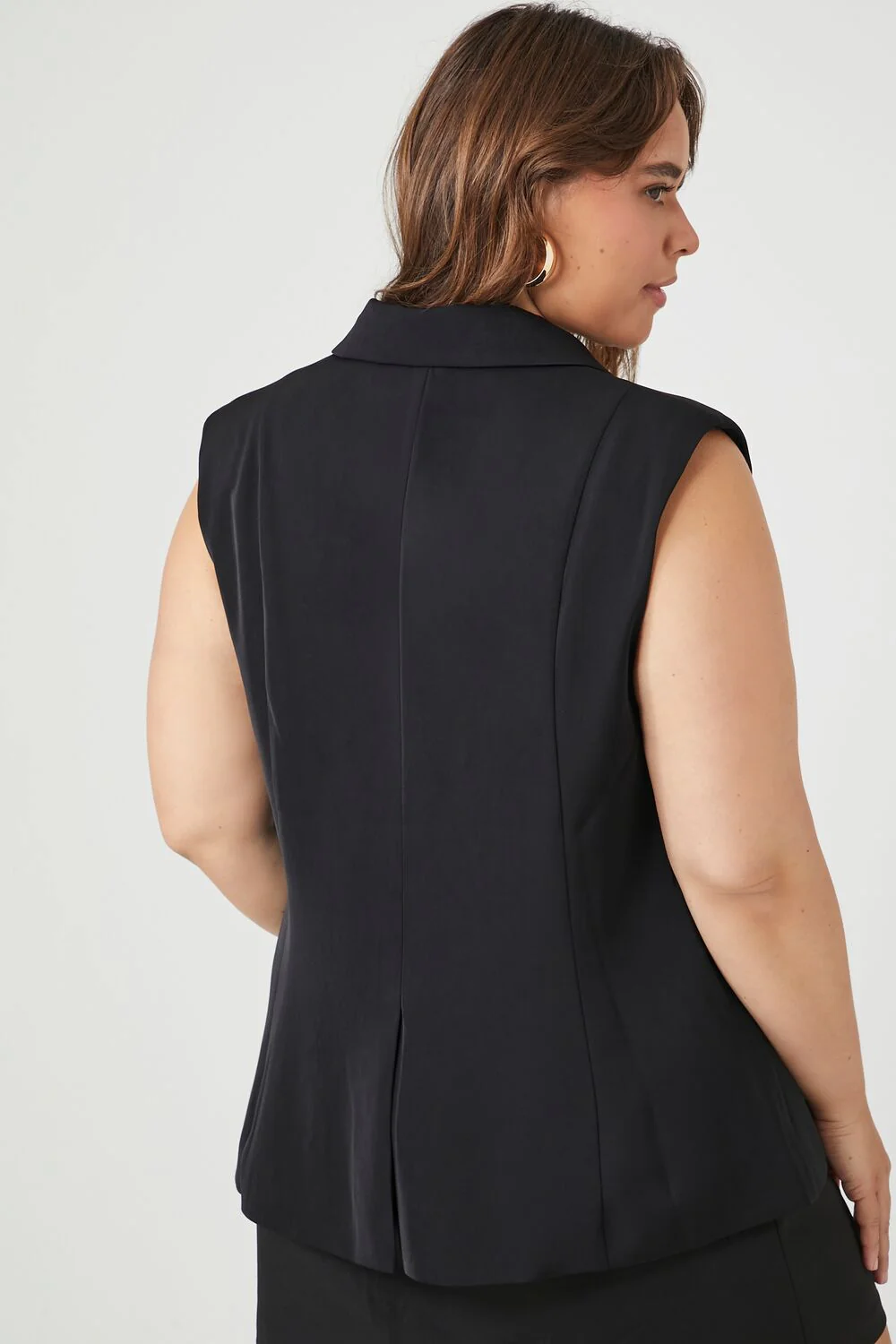 Plus Size Double-Breasted Vest - Image 3