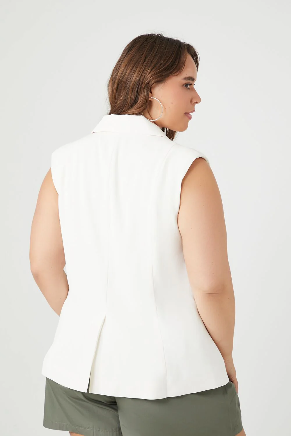 Plus Size Double-Breasted Vest - Image 8
