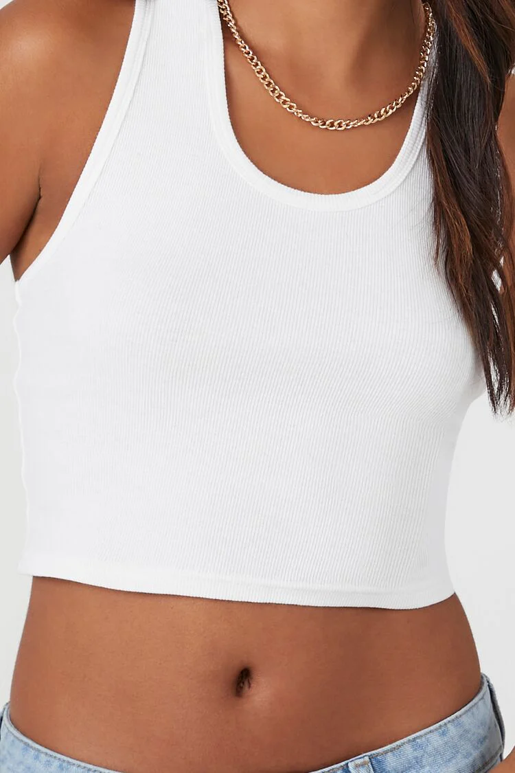 Crisscross Cropped Tank Top - Image 5