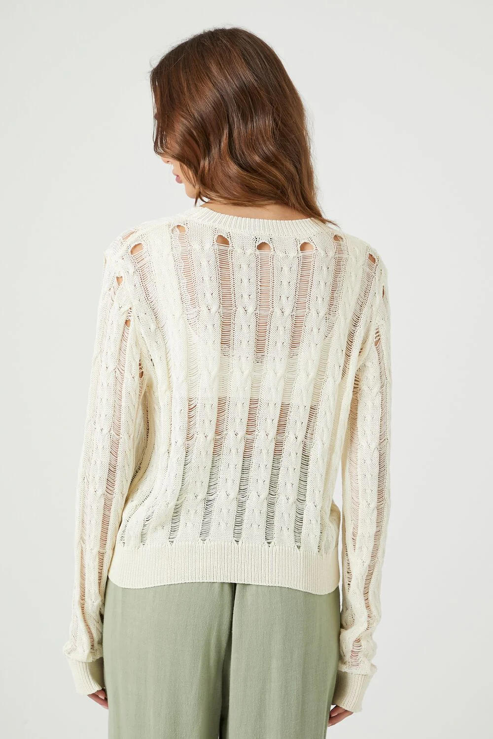 Distressed Sheer Sweater - Image 3