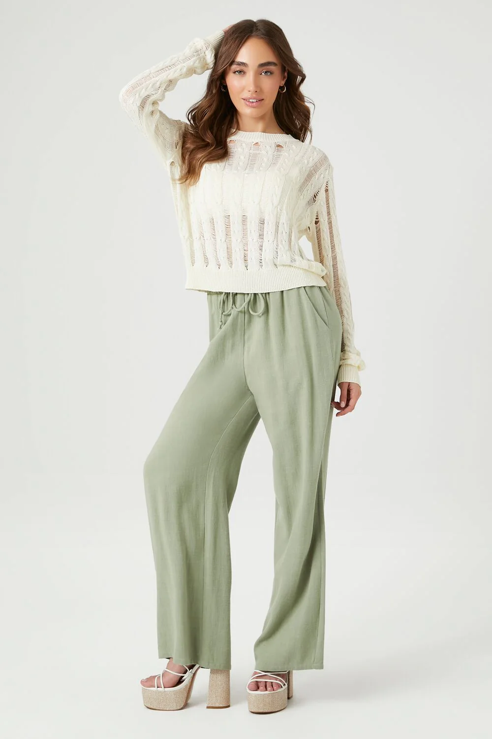 Distressed Sheer Sweater - Image 4