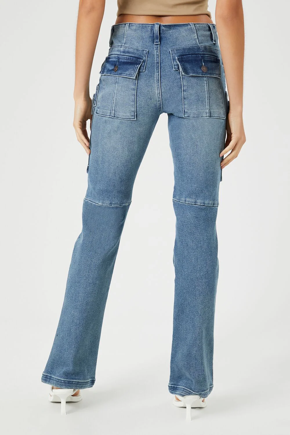 Stretch-Denim Cargo Bootcut Jeans - Image 3