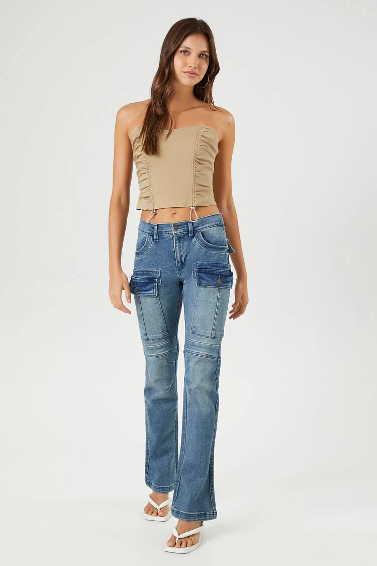 Stretch-Denim Cargo Bootcut Jeans - Image 5