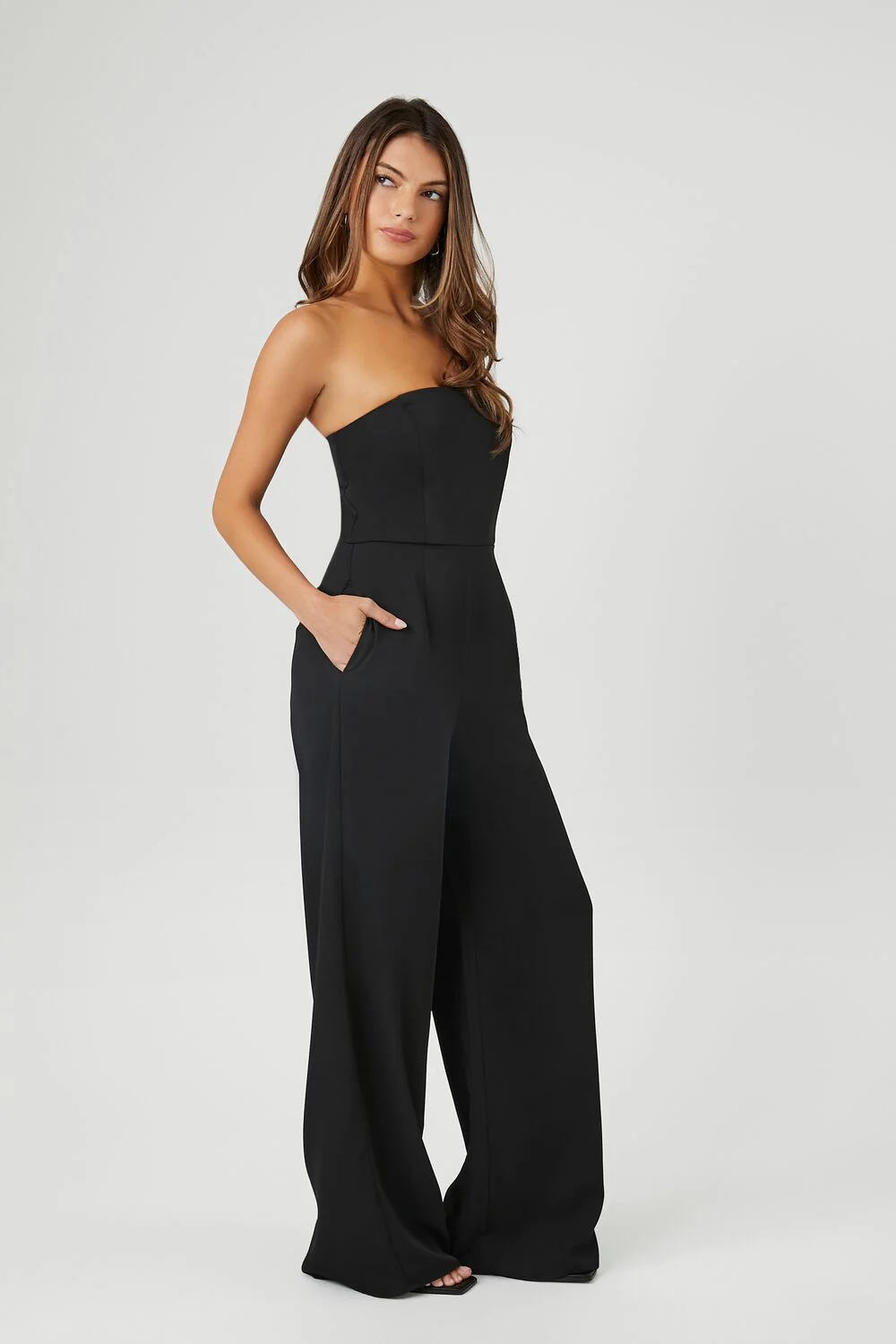 Strapless Wide-Leg Jumpsuit - Image 2