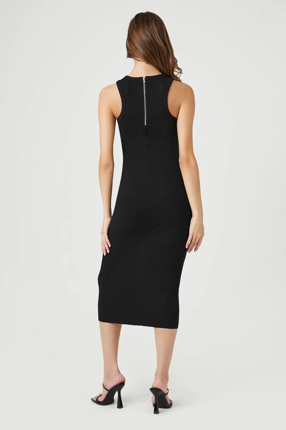 Ribbed Knit Midi Dress - Image 3