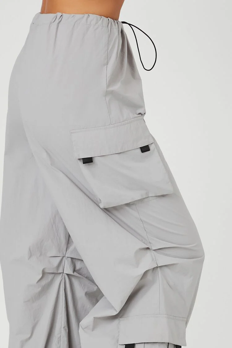 Toggle Drawstring Cargo Joggers - Image 5