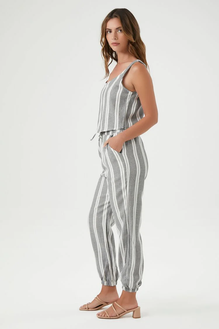 Striped Tank Top & Pants Set - Image 2