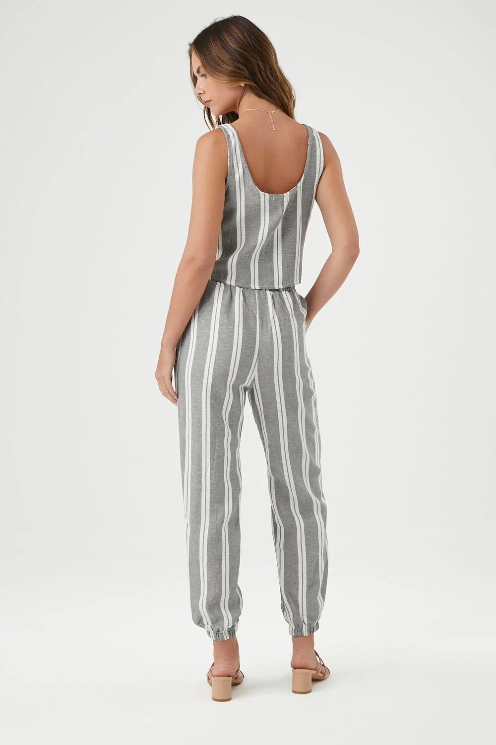 Striped Tank Top & Pants Set - Image 3