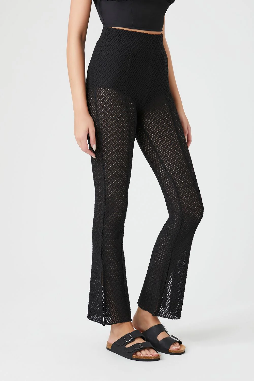Crochet Flare Pants - Image 3