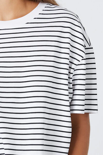 Oversized Striped Tee - Image 10