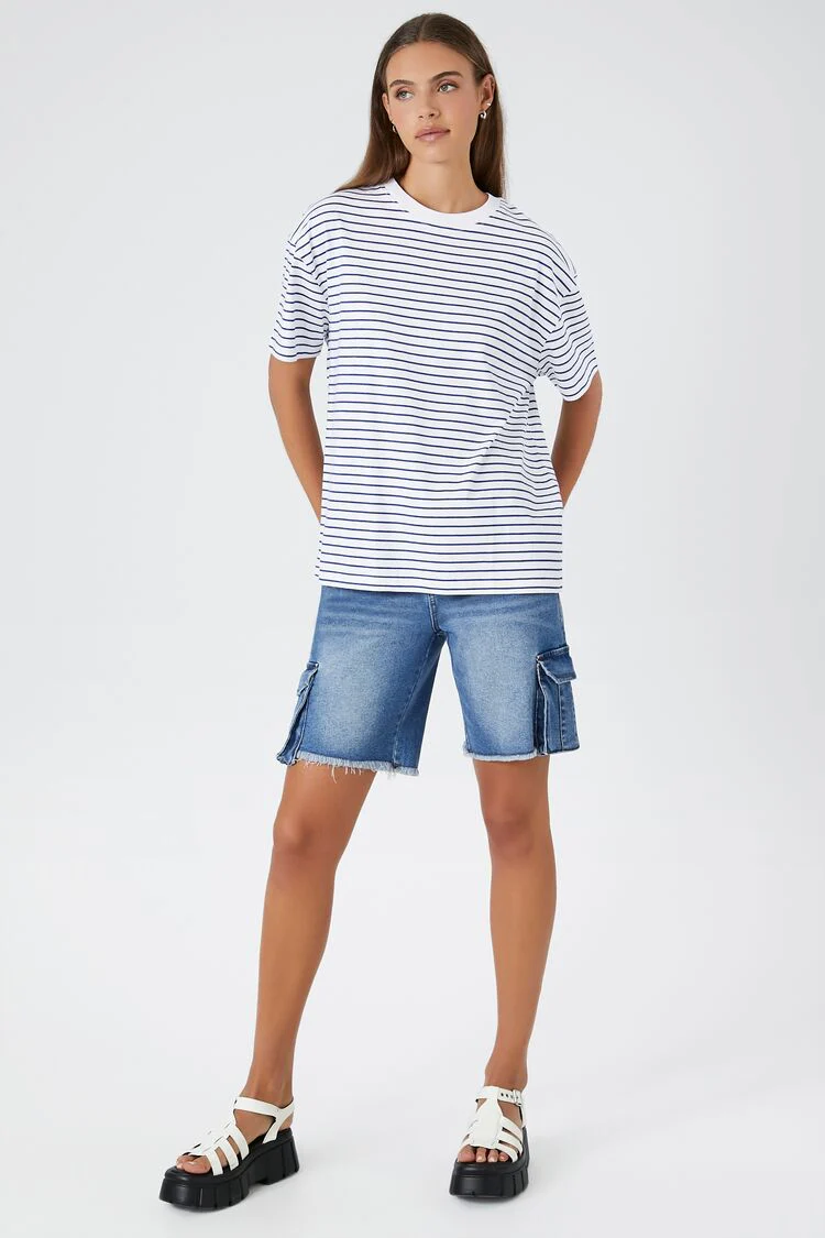 Oversized Striped Tee - Image 4