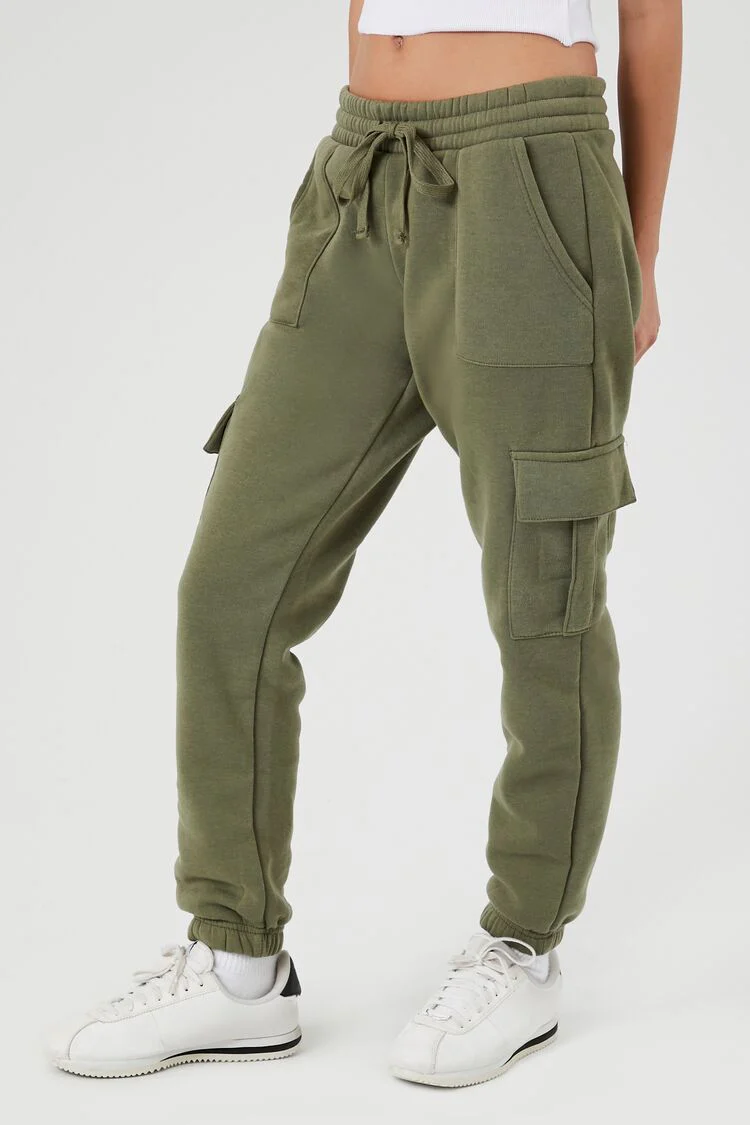 Drawstring Cargo Joggers - Image 3