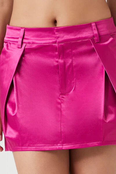 Satin Mini Skirt - Image 6