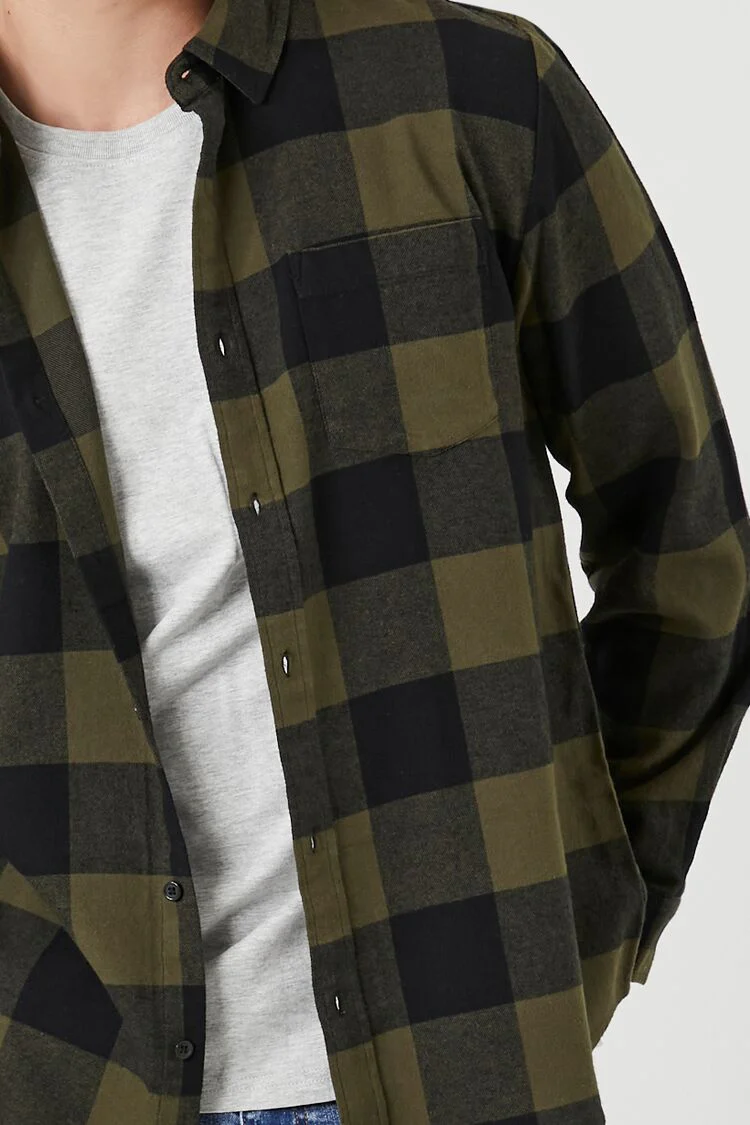Plaid Flannel Shirt - Image 5