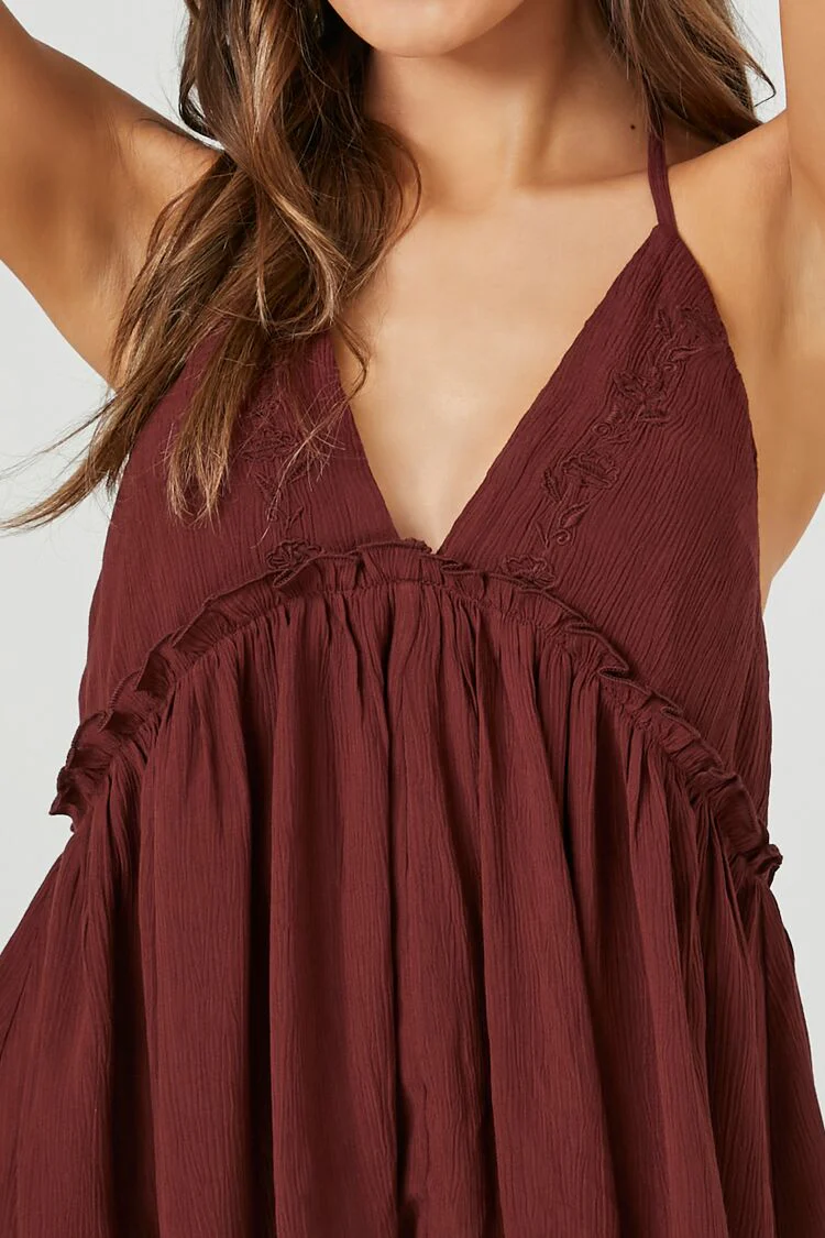 Gauze Flounce Halter Top - Image 5