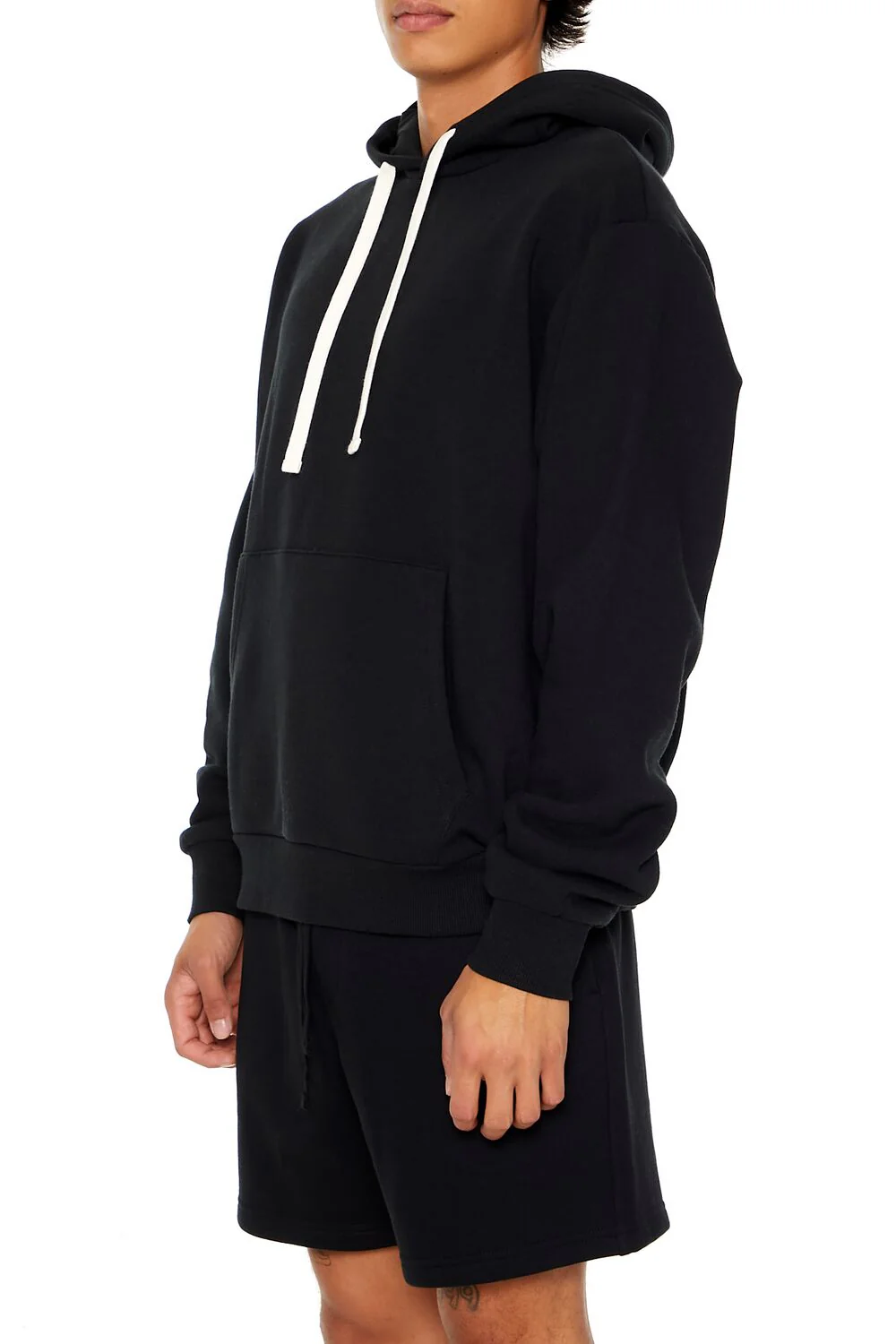 Cotton-Blend Drop-Sleeve Hoodie - Image 3