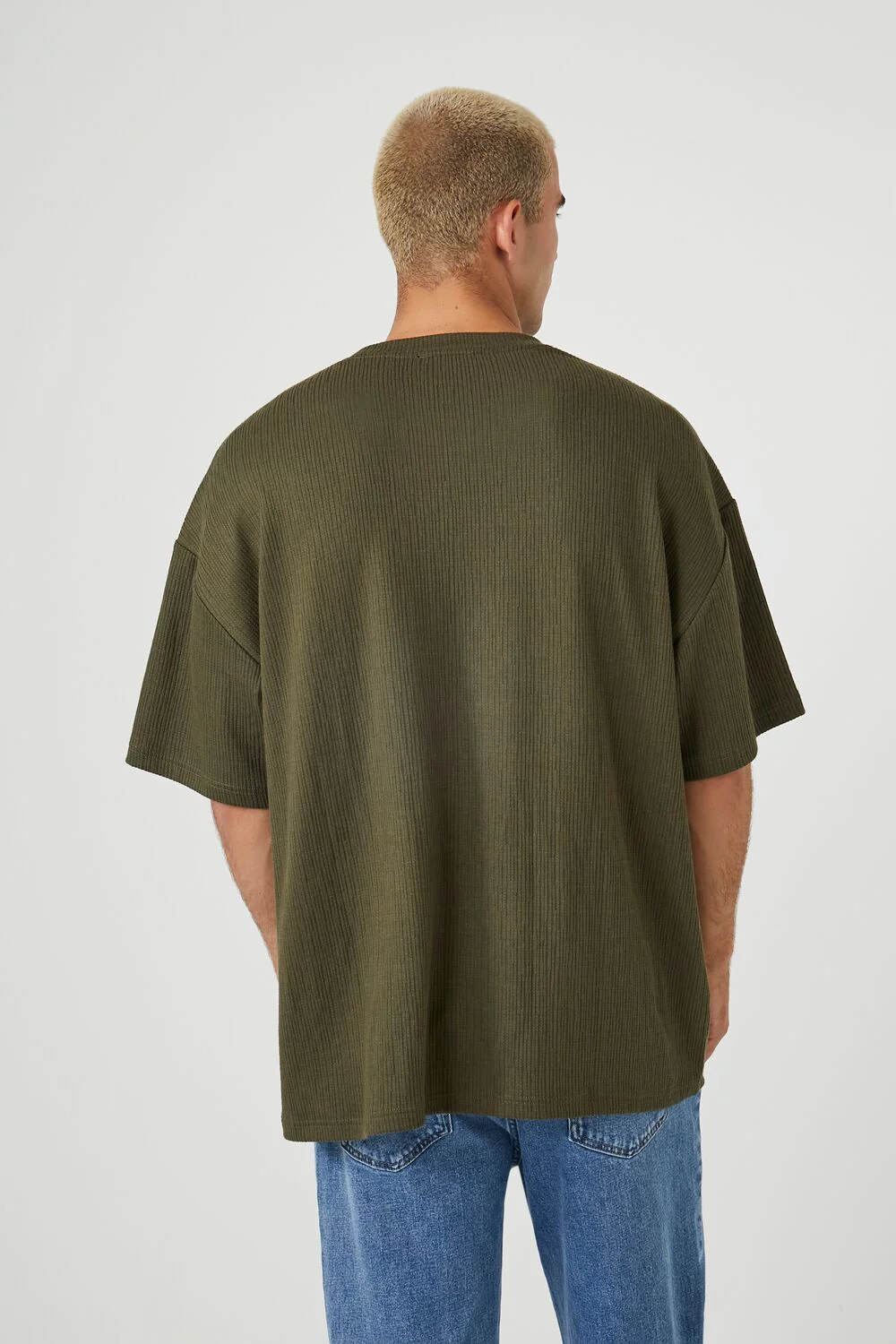 Textured Knit Crew Tee - Image 3