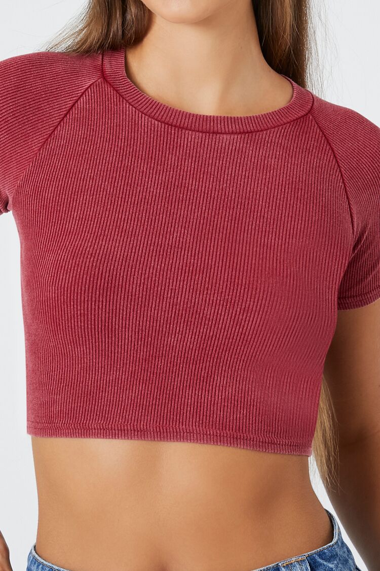 Rib-Knit Cropped Tee - Image 5