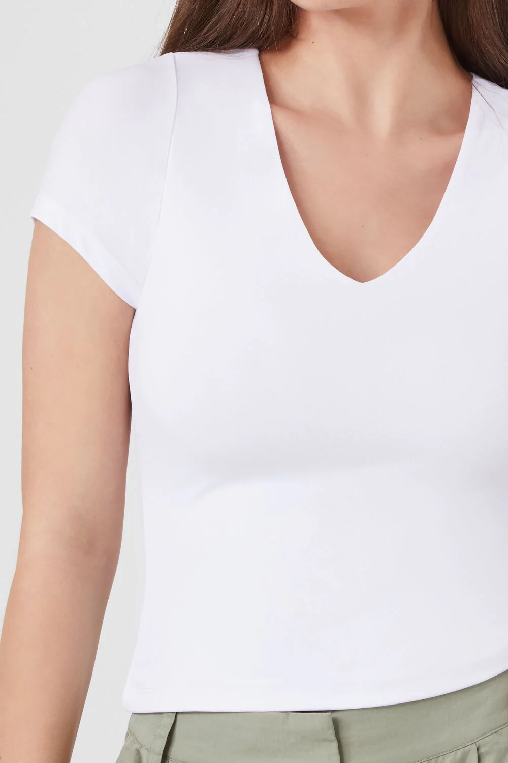Fitted V-Neck Tee - Image 10