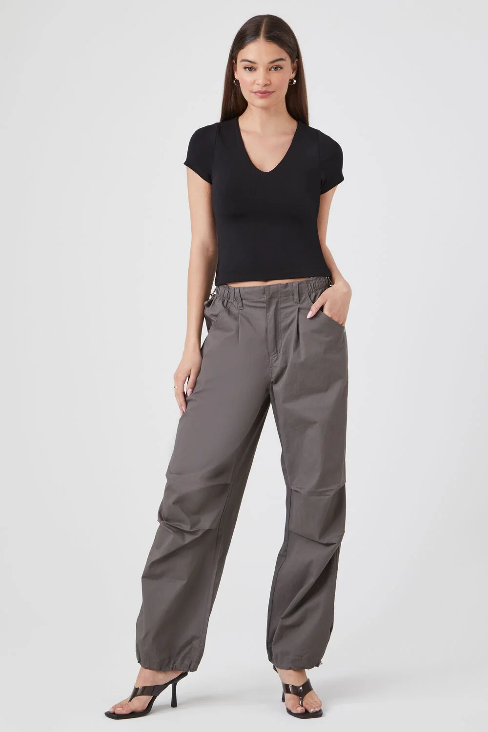 Fitted V-Neck Tee - Image 4