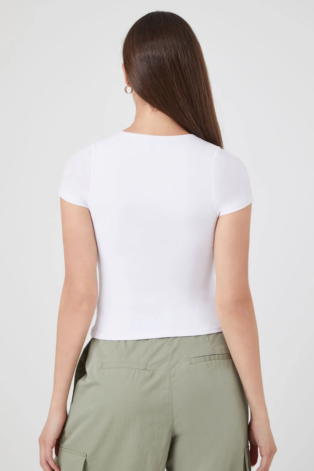 Fitted V-Neck Tee - Image 8