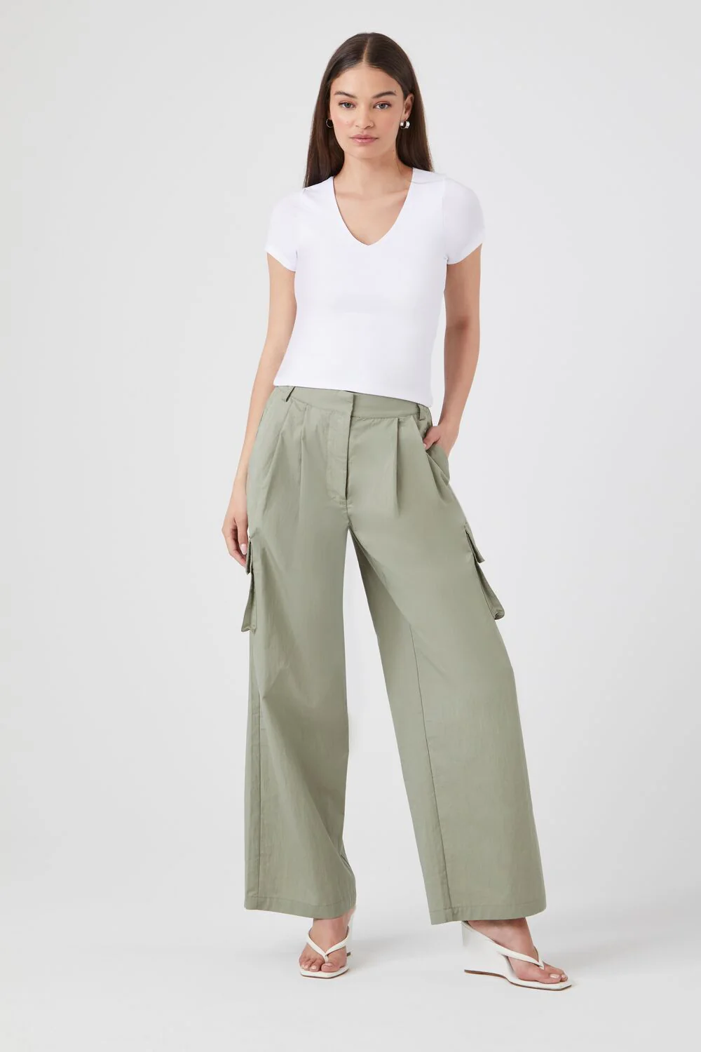 Fitted V-Neck Tee - Image 9