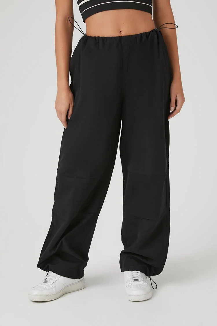 Toggle Drawstring Parachute Pants - Image 2
