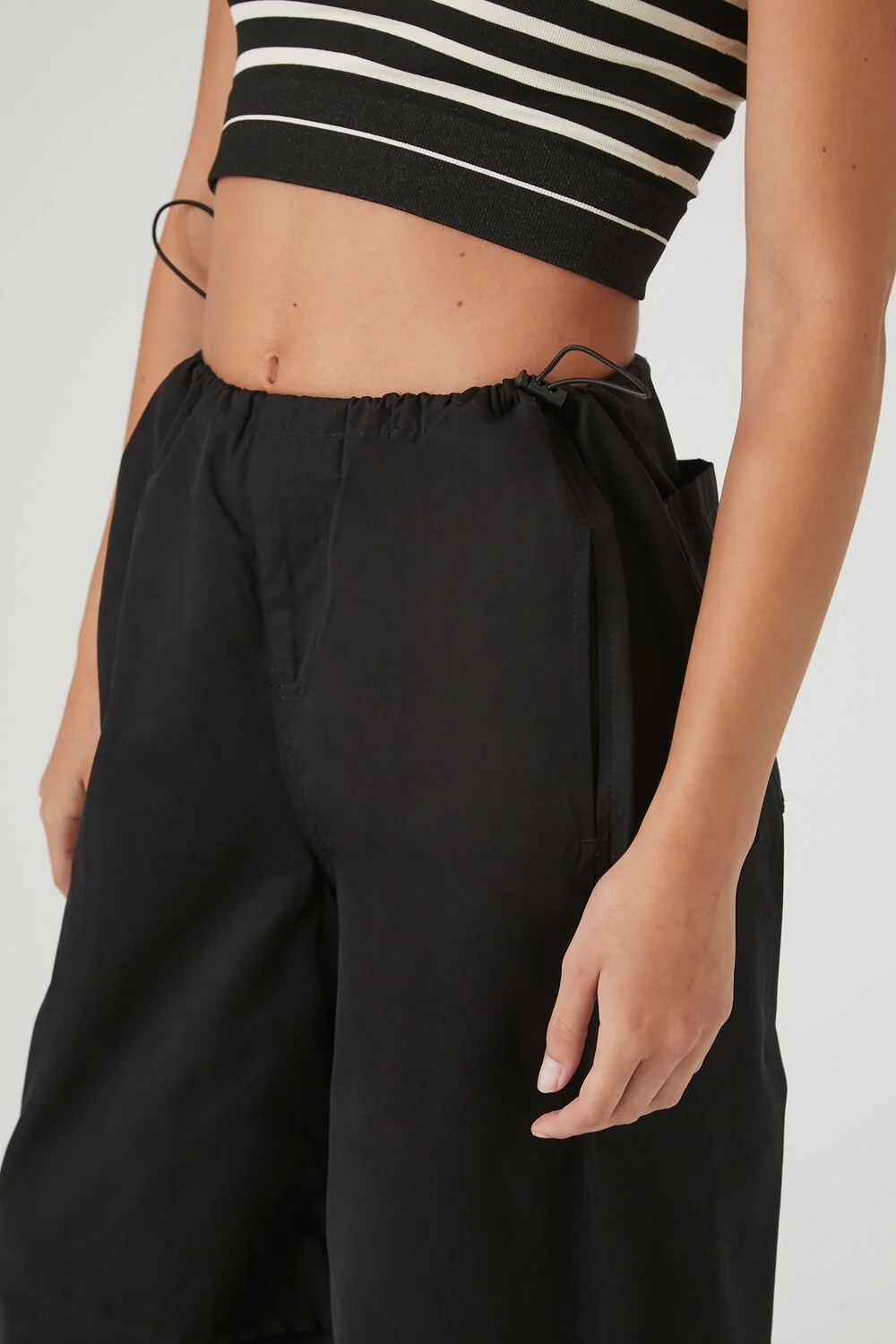 Toggle Drawstring Parachute Pants - Image 5